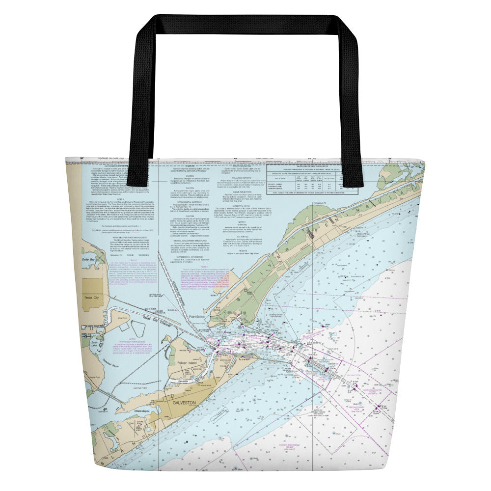 Authentic Nautical Chart Bag