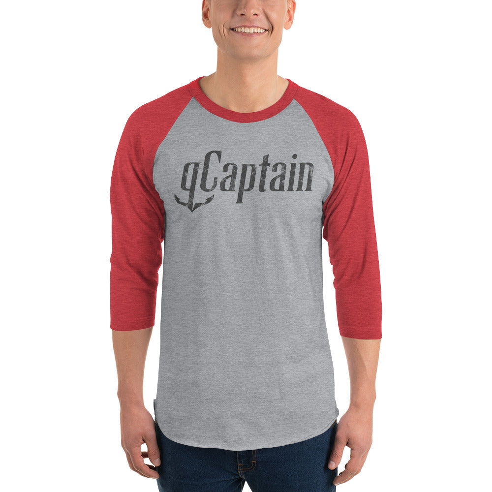 gCaptain 3/4 sleeve baseball shirt